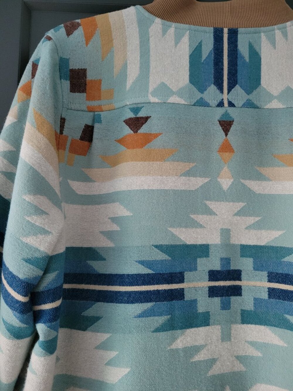 Limited-edition Pendleton Aqua Rio Rancher Wool Bomber Jacket Mint Condition XL - Picture 15 of 16